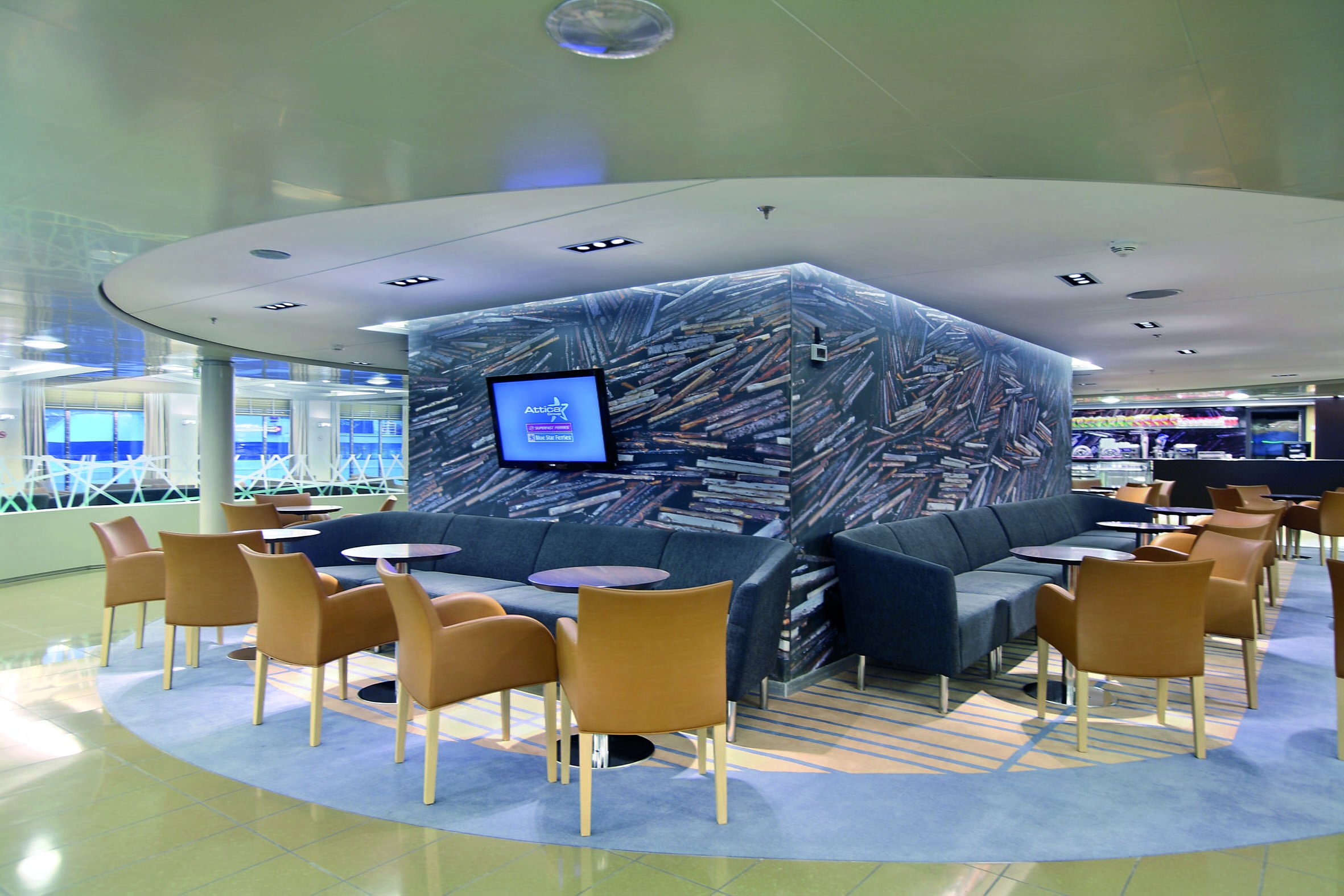Fähre Blue Star Ferries Lounge Fähre Blue Star Ferries Lounge