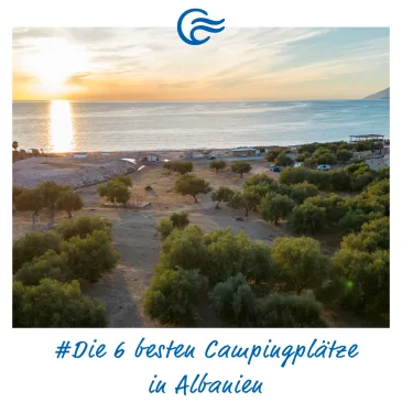 Küstengrafik zum Artikel über Campingplätze in Albanien