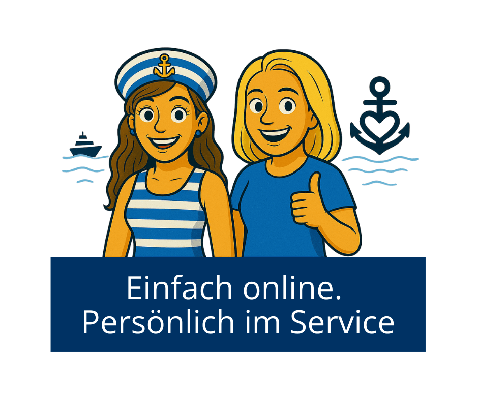 Einfach Fähre online buchen. Persönlich im Service Einfach Fähre online buchen. Persönlich im Service