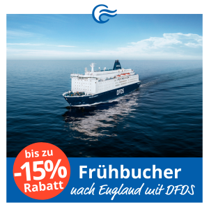 Frühbucherabenteuer 2026: Mit DFDS günstiger nach England & Schottland ⚓️ 15% Rabatt mit DFDS nach England